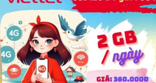 Gói cước 3SD120 Viettel: Có 2GB mỗi ngày, dùng 3 tháng
