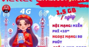 Gói cước 12TV120C Viettel: Có 540GB Data, gọi thả ga, dùng 1 năm