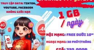 Gói cước 6MXH120 Viettel gọi thoại, online, lướt mạng xã hội nửa năm chỉ 720k