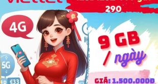 Gói cước 12SD125Z Viettel ưu đãi 3.240GB data kèm tiện ích TV360 miễn phí