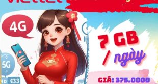 Gói cước 3SD125Z Viettel ưu đãi 630GB data và 3 tháng truy cập TV360 miễn phí