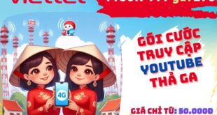 Gói cước YT50K Viettel ưu đãi 50GB data truy cập Youtube cả tháng